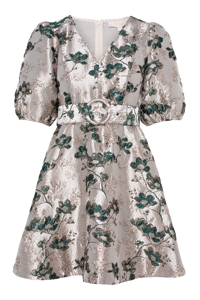 Bernadotte Dress Green Flower