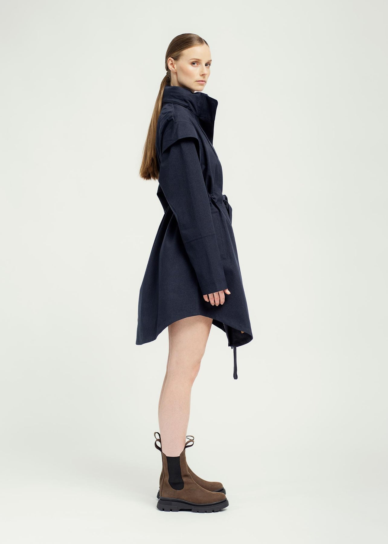 Monsun Coat Dark Navy