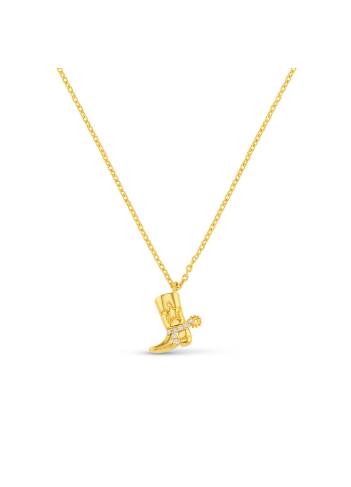 Cowboy Boot Charm Necklace