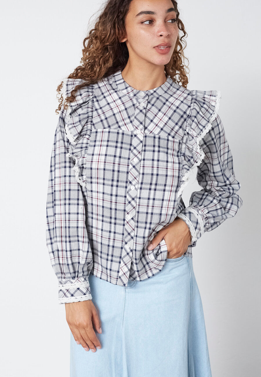 Ulima Shirt Grey Check