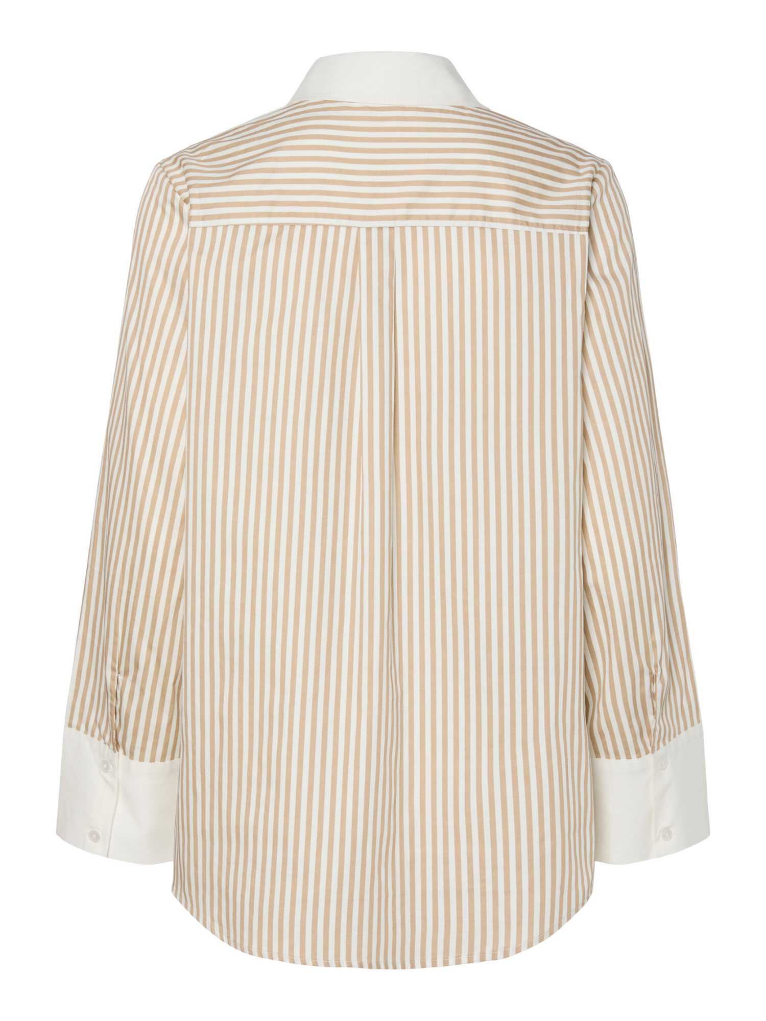 YASANNE Striped Shirt Humus/Star White