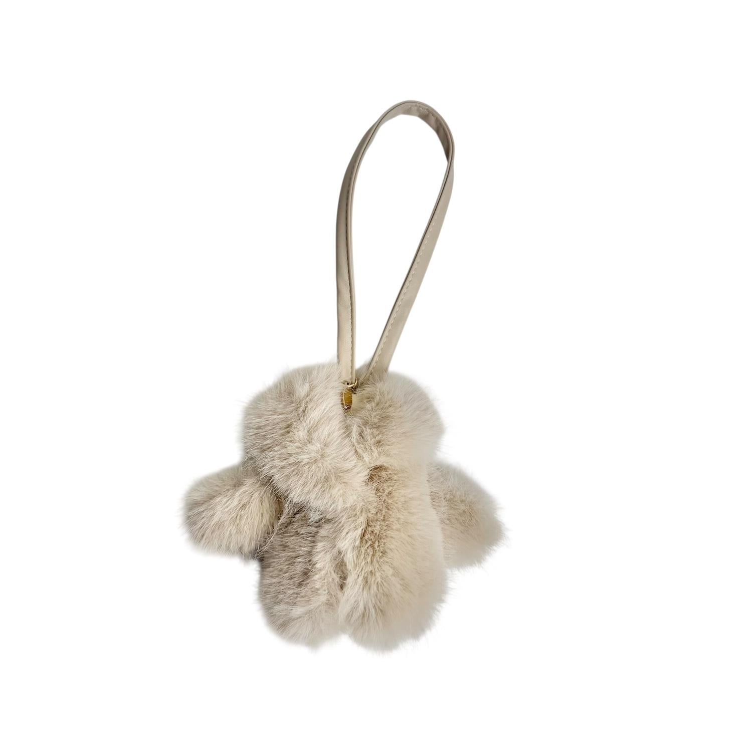 Bagcharm Fuskepelsjakke Lys Beige
