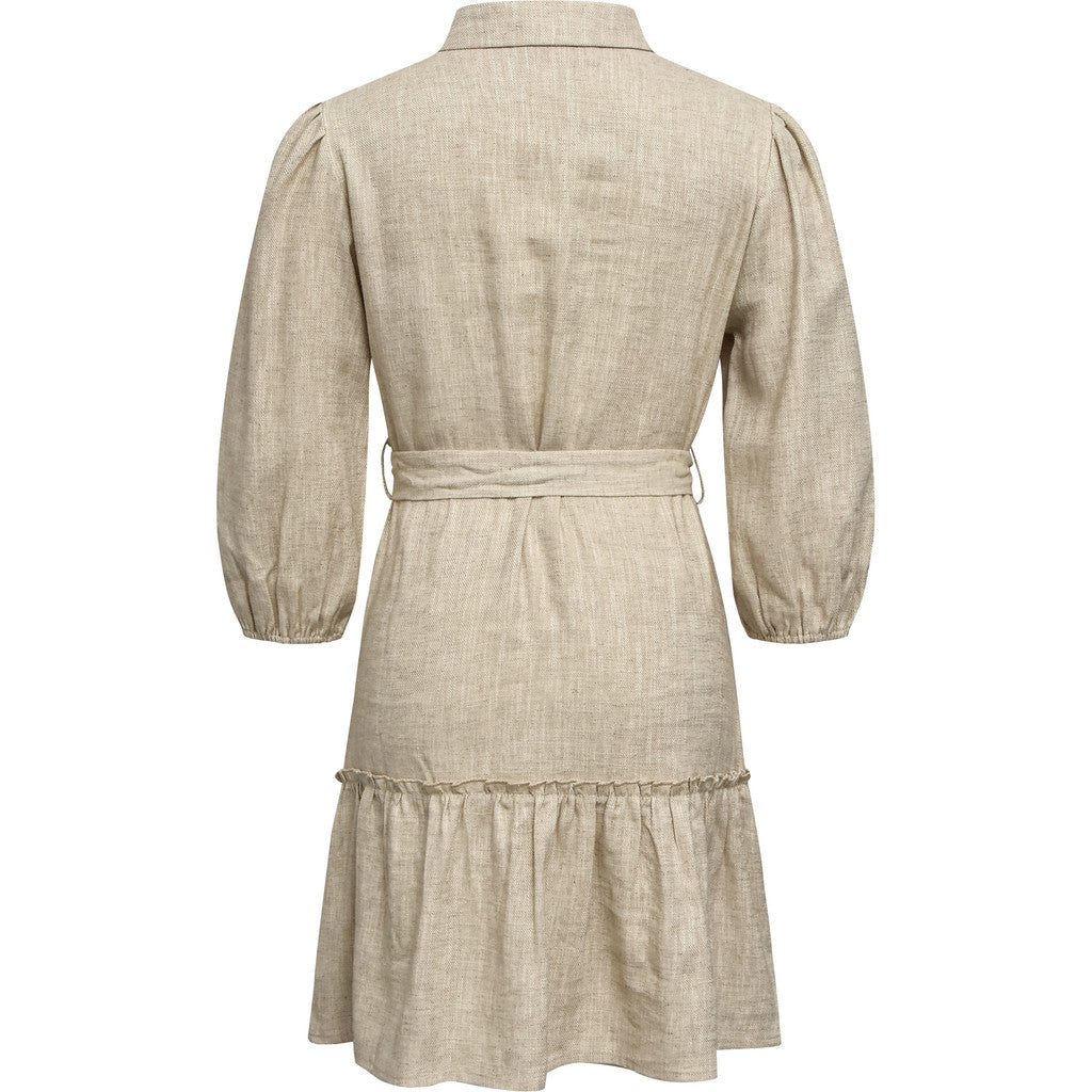 Linen Dress Light Sand