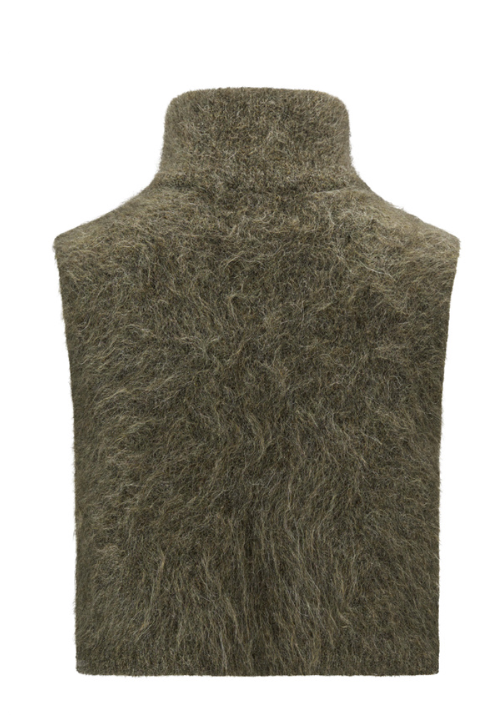 Belinda Chunky High Neck Moss Green