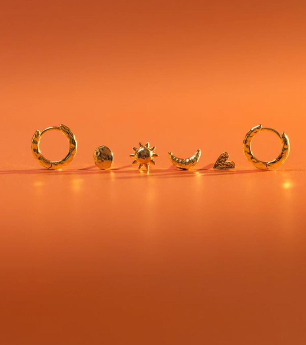 Molten Mixed Stud & Hoop Pack