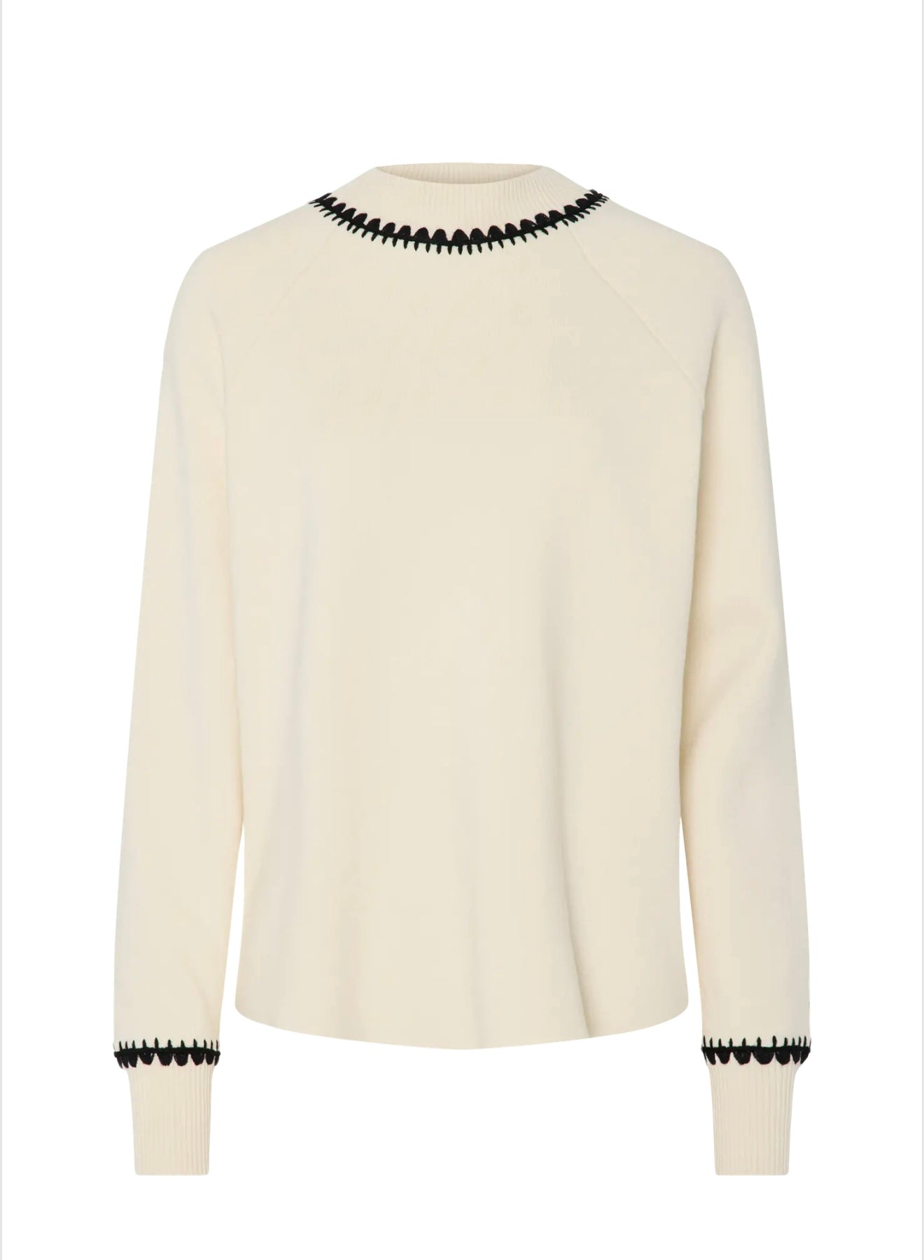 YASATHENO LS KNIT PULLOVER Birch/Black