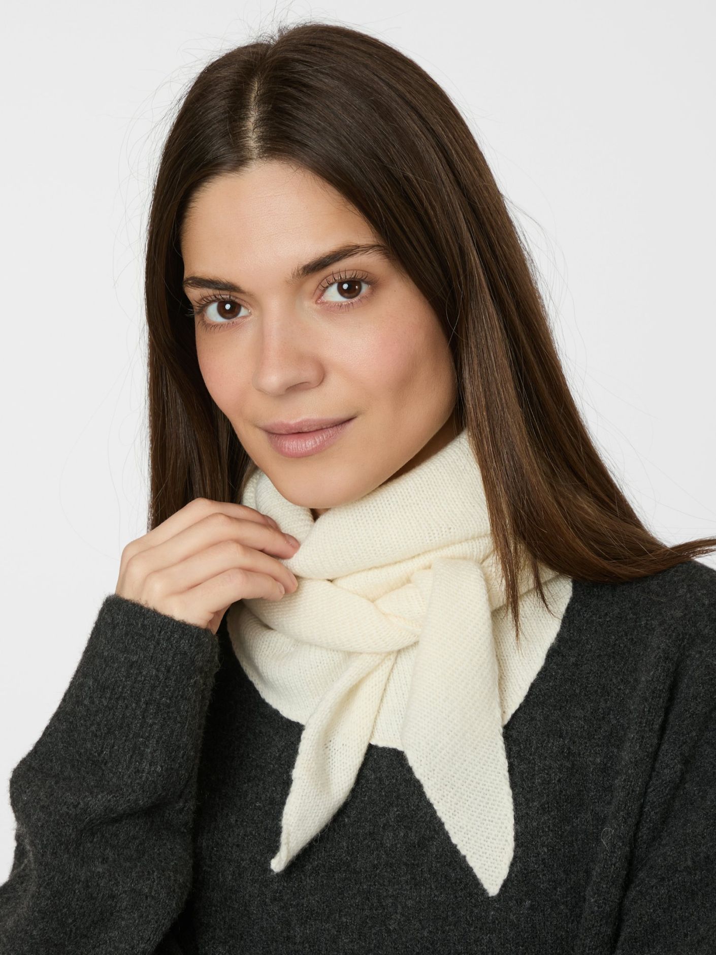 Misty Medium Scarf Off White