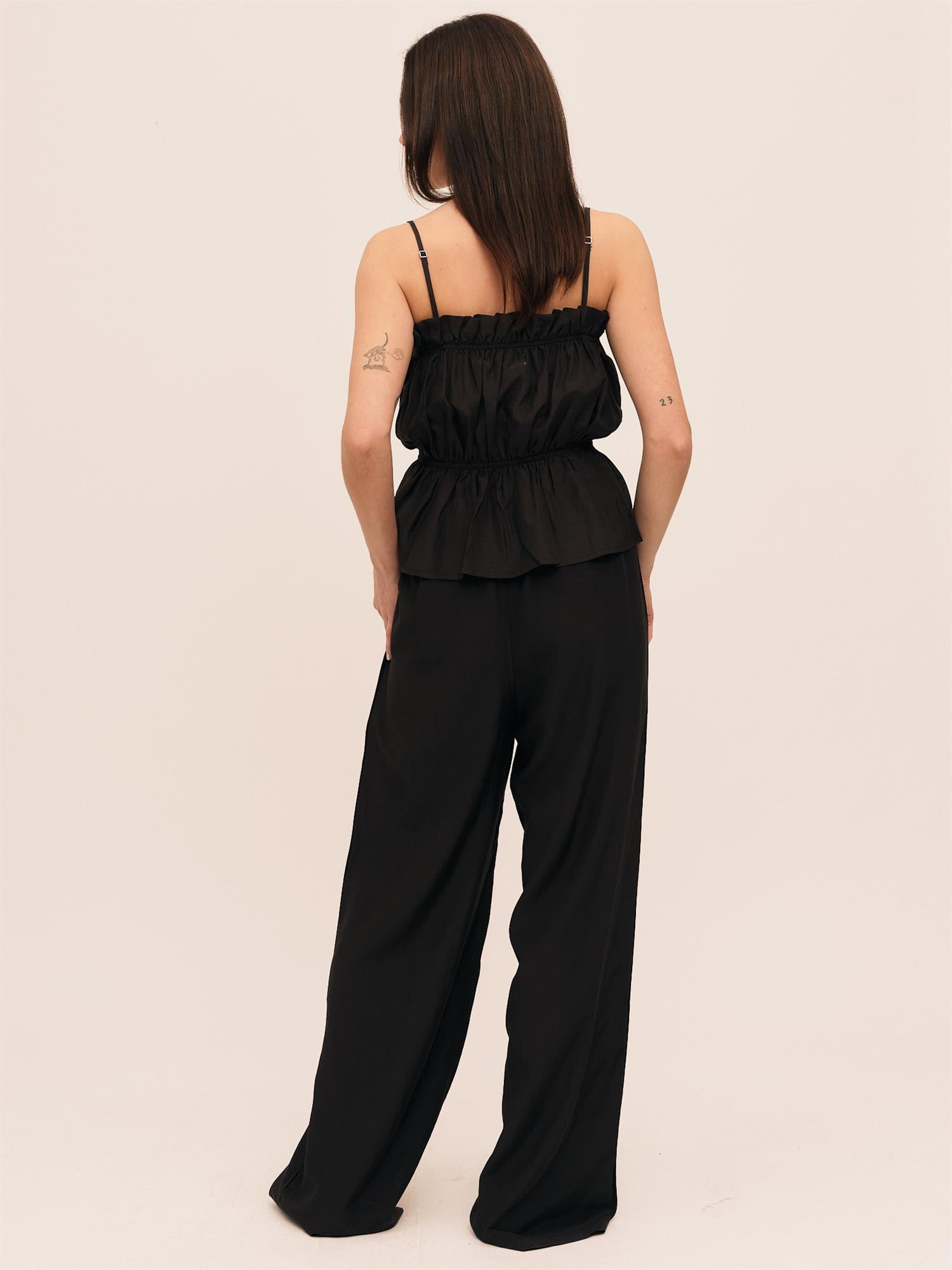 Silkey String Trouser Black