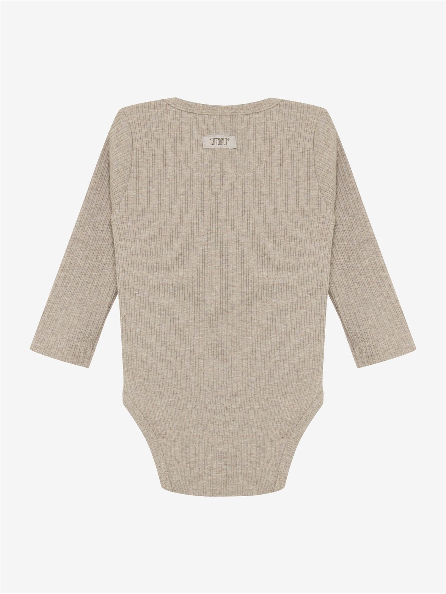 Body Ls Rib White Pepper Melange