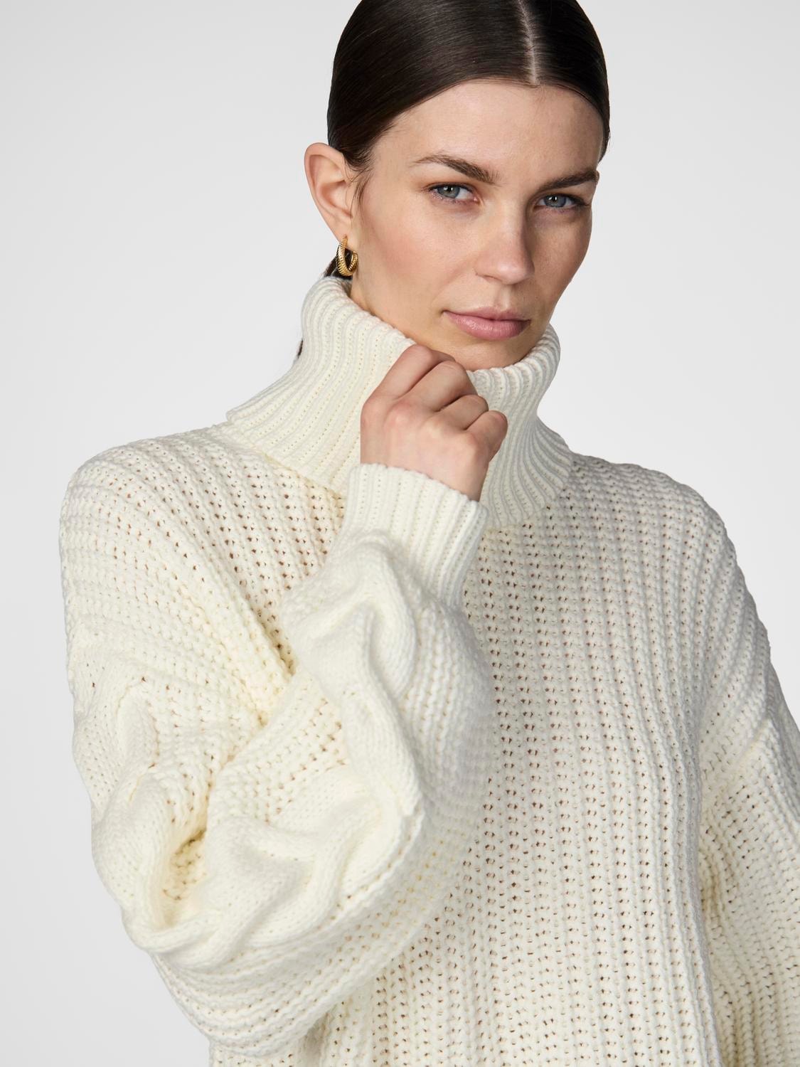 YASSANNE Knit Rollneck Pullocer Birch