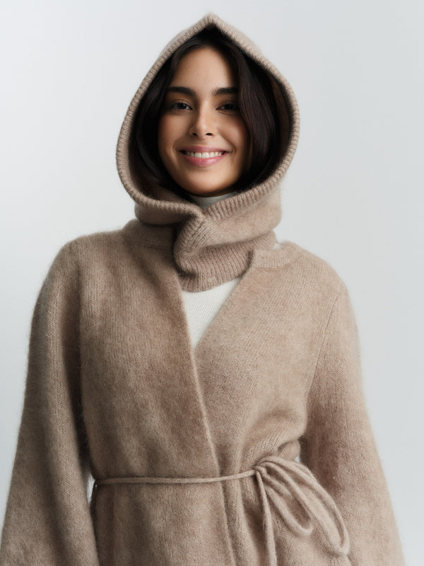 Kajsa Chunky Balaclava Hazel Beige