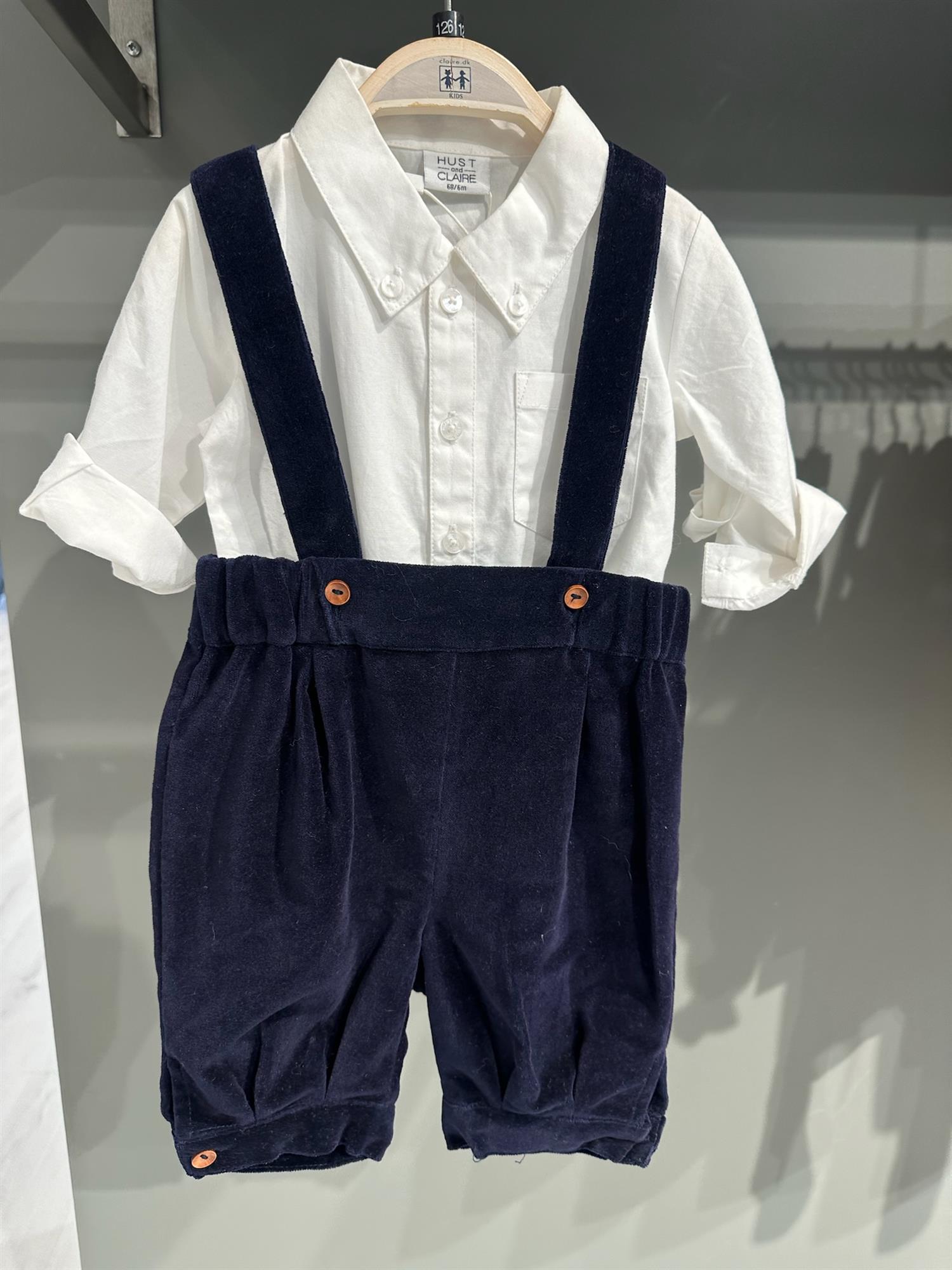 Hanibal Molskin Bukse med seler More Navy