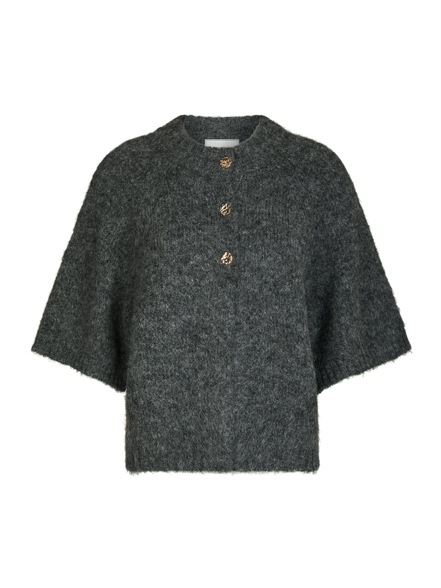 Benuta Fluffy Knit Cardigan Antrcit Melange