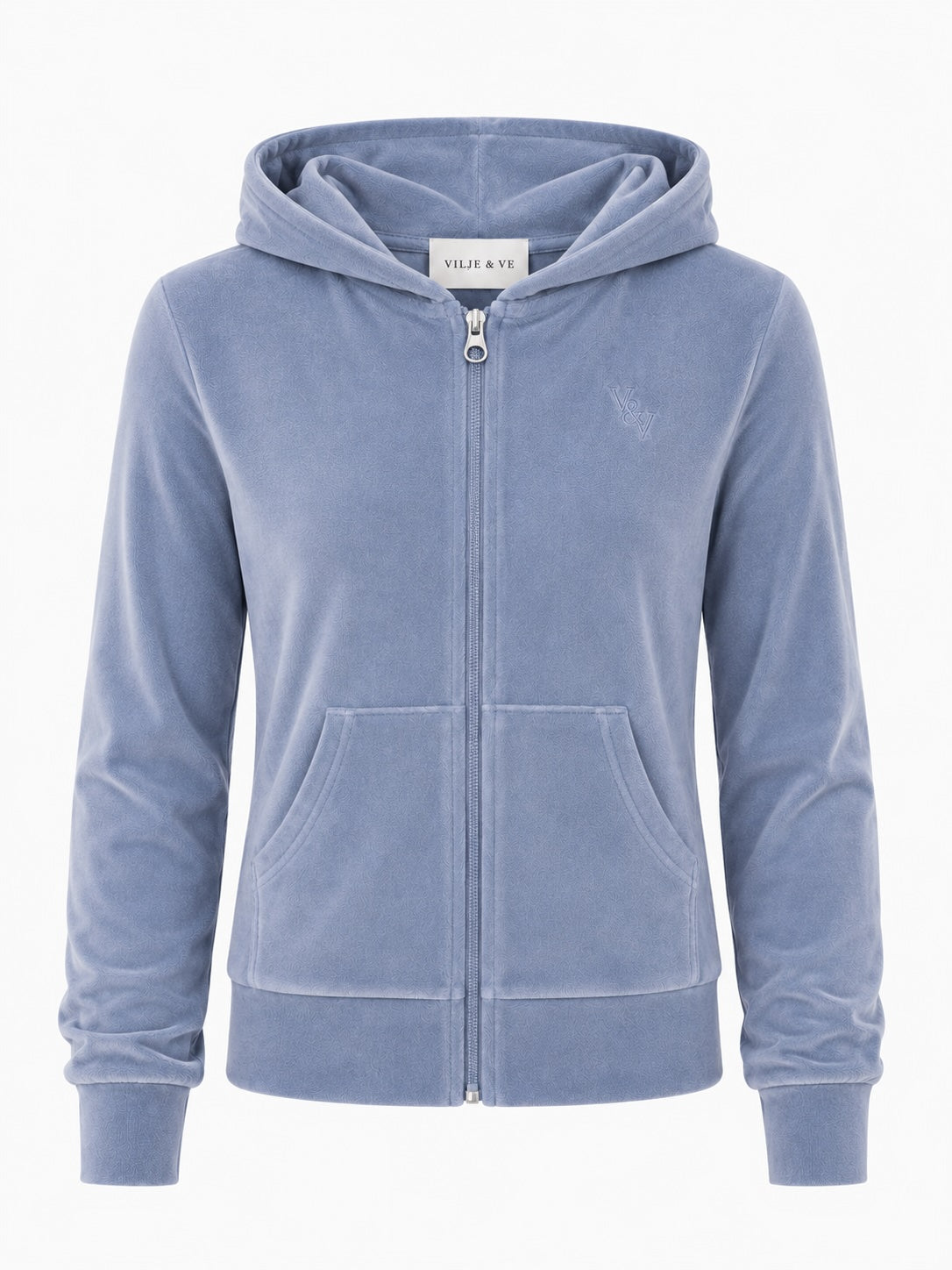 Hermine Velour Jacket Sky Blue