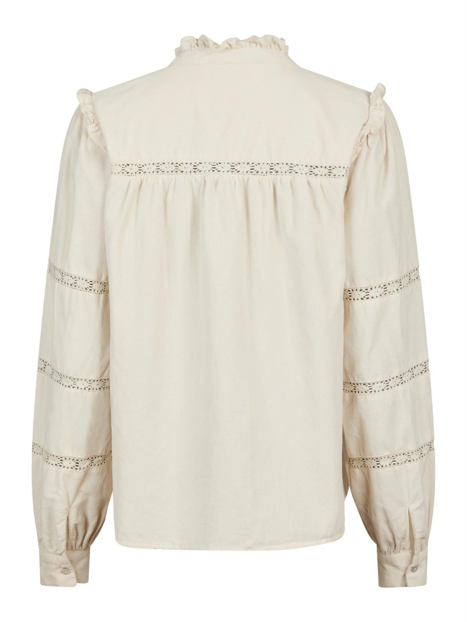 Isala Corduroy Shirt Ivory