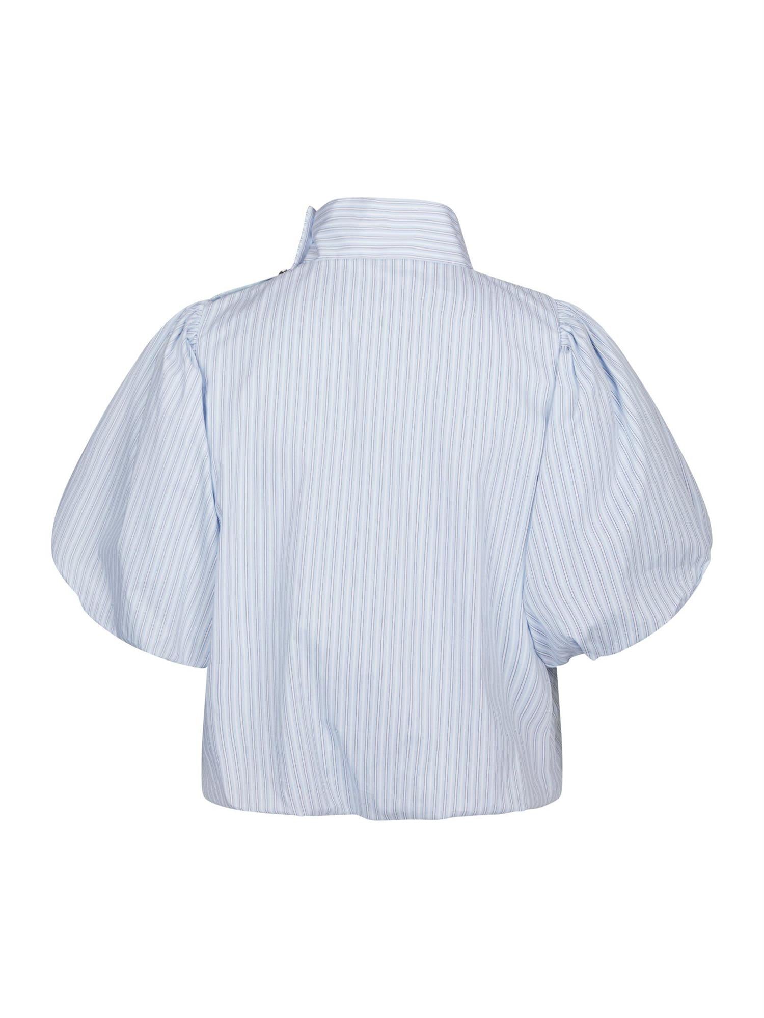 Pairsa Stripe Blouse Light Blue