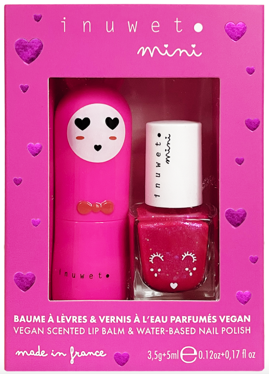 Duo Kids Cherry: Cherry Lip Balm + Strawberry Nail Polish