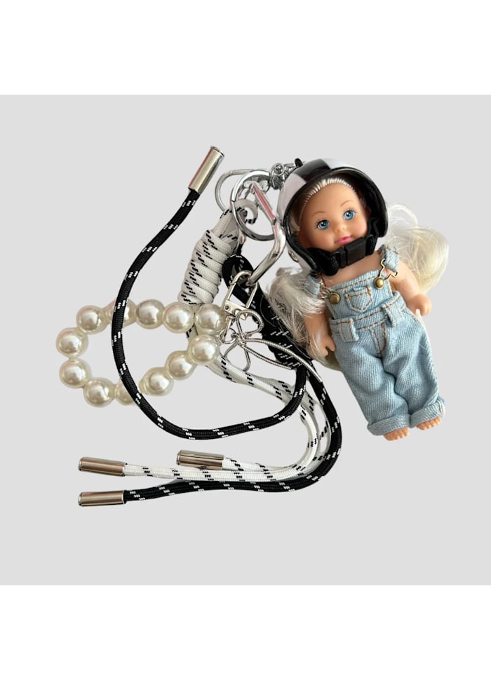 Bag Charm Set Pearl Doll