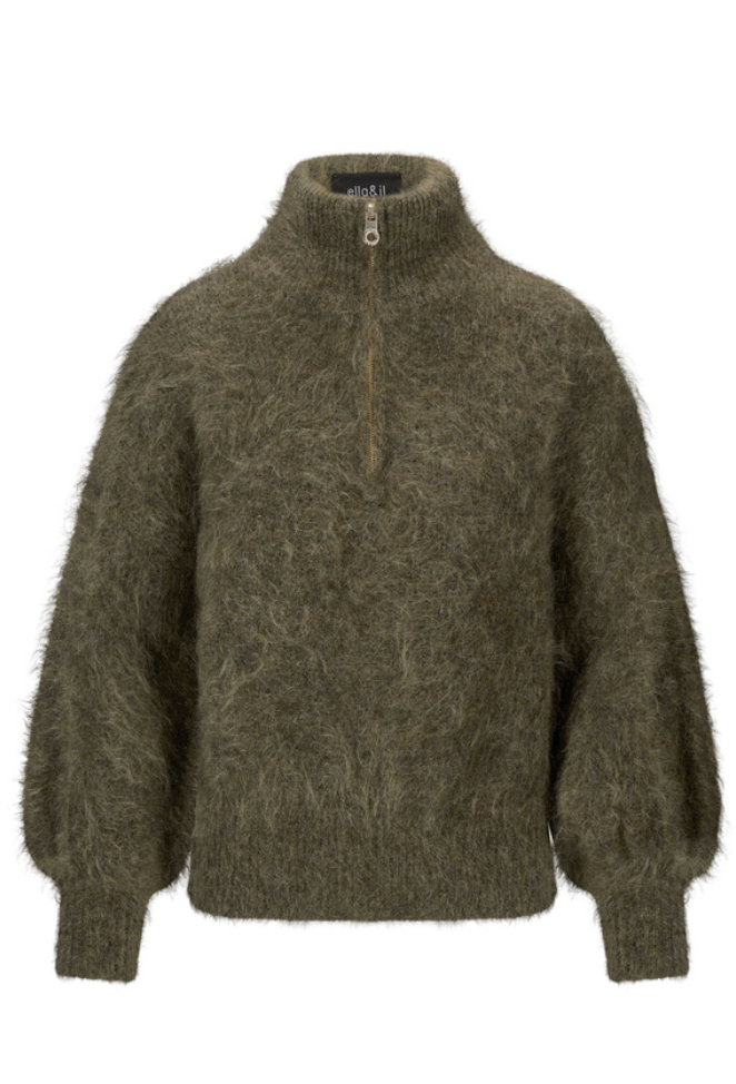 Li Chunky Sweater Moss Green
