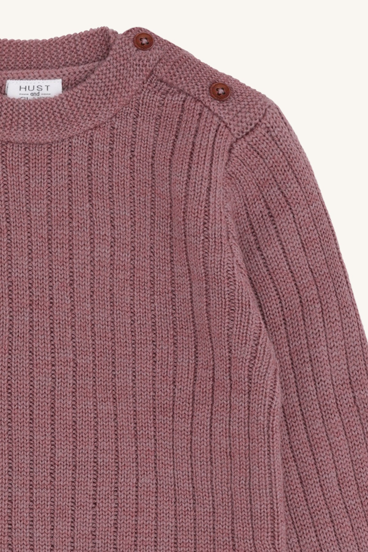 Pil Wool Rib Pale Mauve