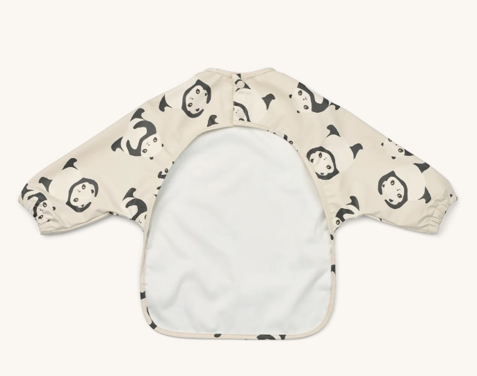 Merle Printed Cape Bib Panda/Sandy