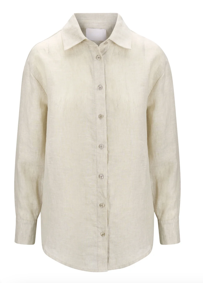 Livia Linen Shirt Beige Melange
