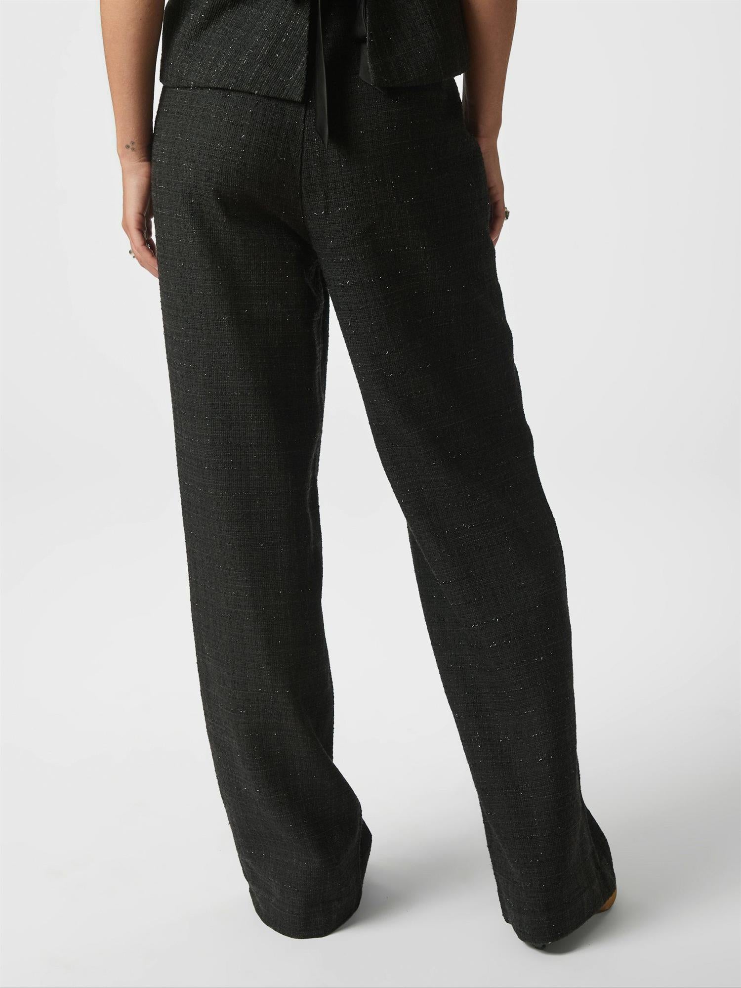 Emmet Boucle Pant Black