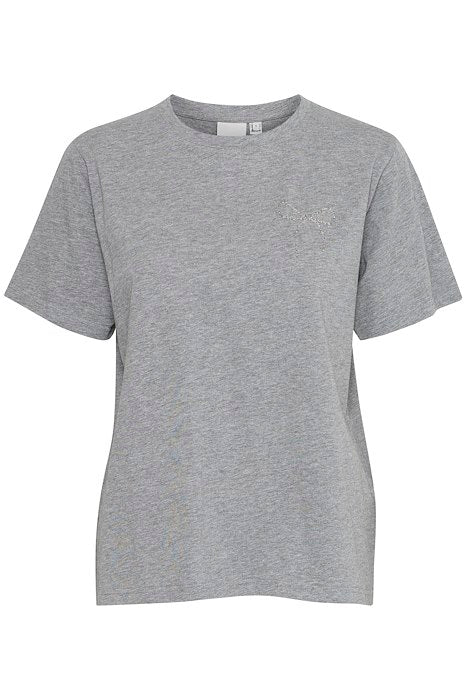 Nynna Tshirt Light Grey Melange