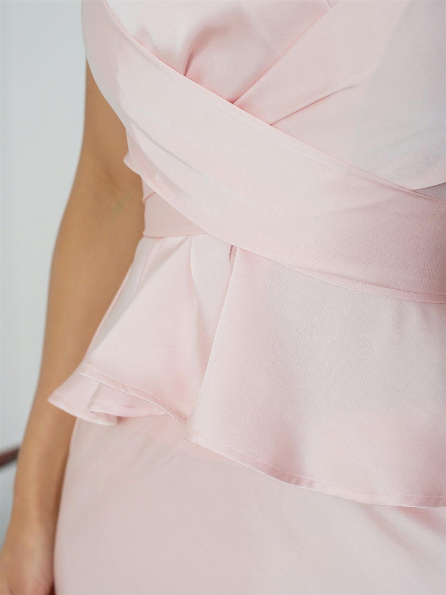Risetta Heavy Sateen Top Light Pink