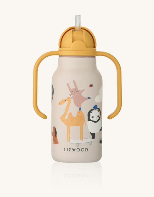 Kimmie Water Bottle 250ML Around The World/Sandy