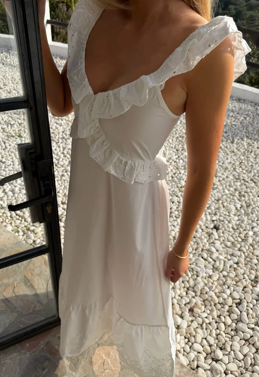 Melba Dress White Embroidery