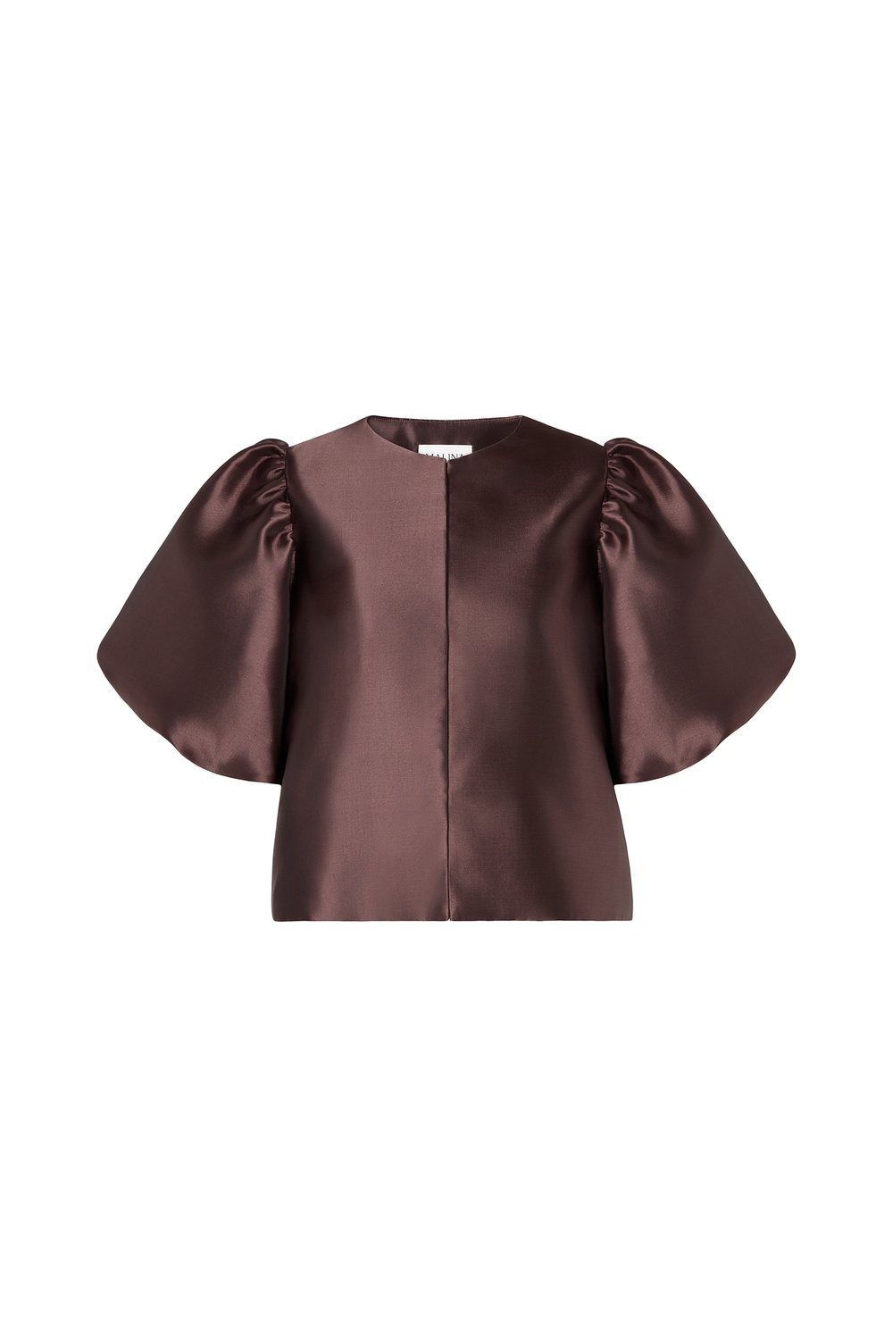 Cleo Pouf Sleeve Blouse Chocolate