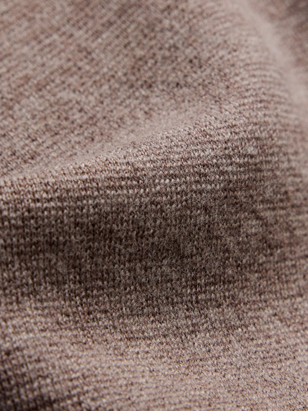 Ovie Merino Sweater Light Brown Melange