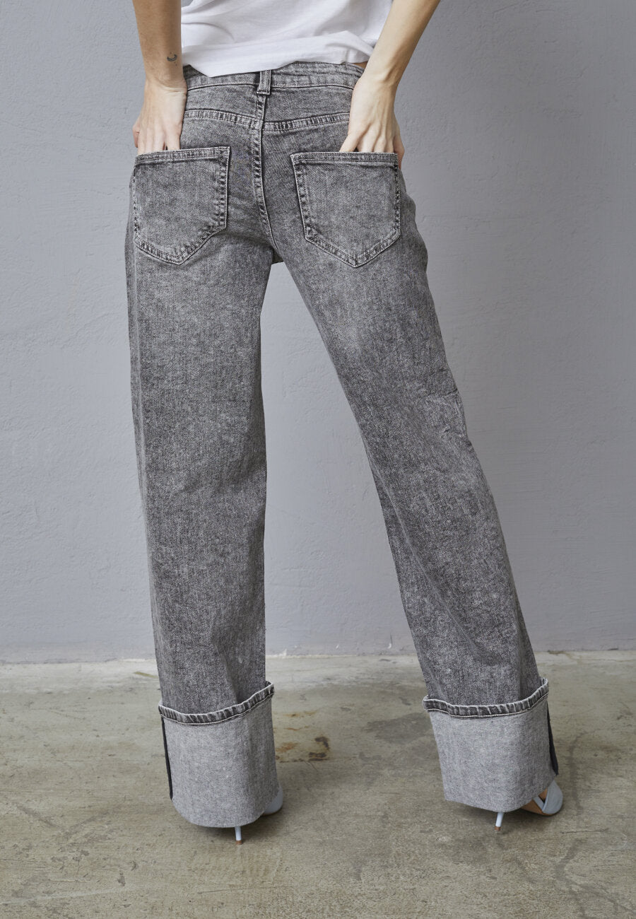 Onea Turnup Jeans Grey Wash