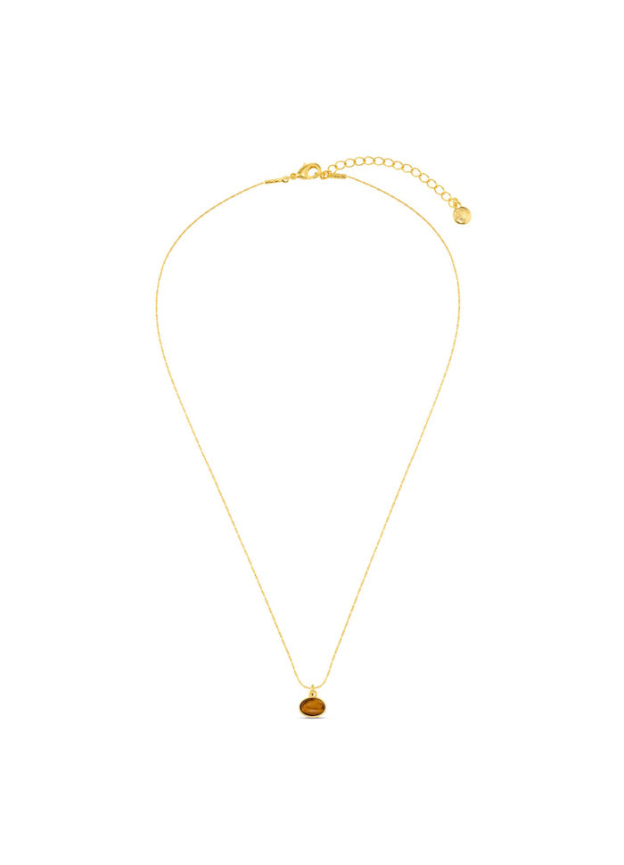 SP Tigers Eye Charm Necklae