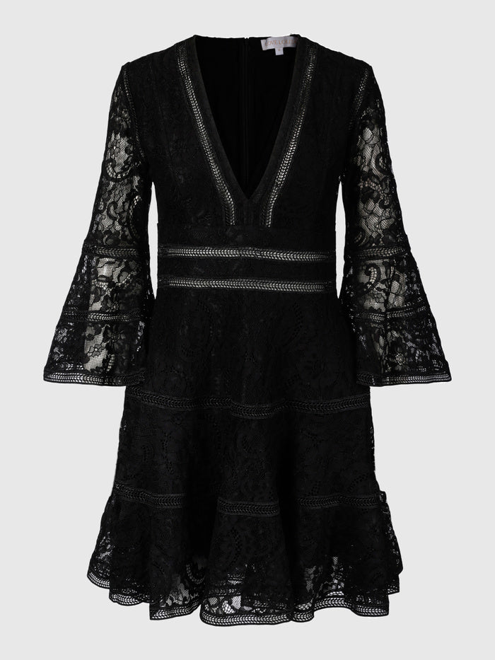 Millie Mini Dress Black Lace