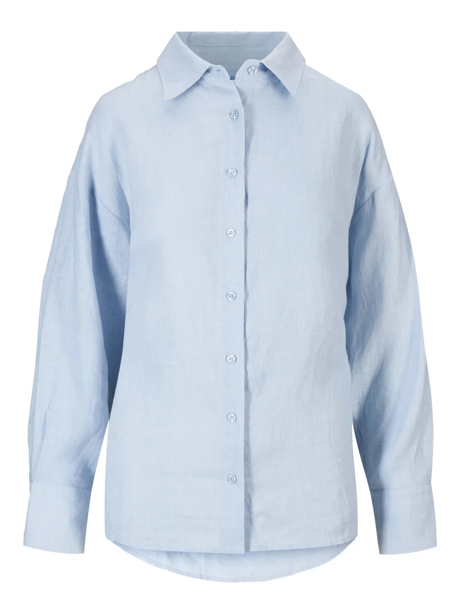 Livia Linen Shirt Kentucky Blue