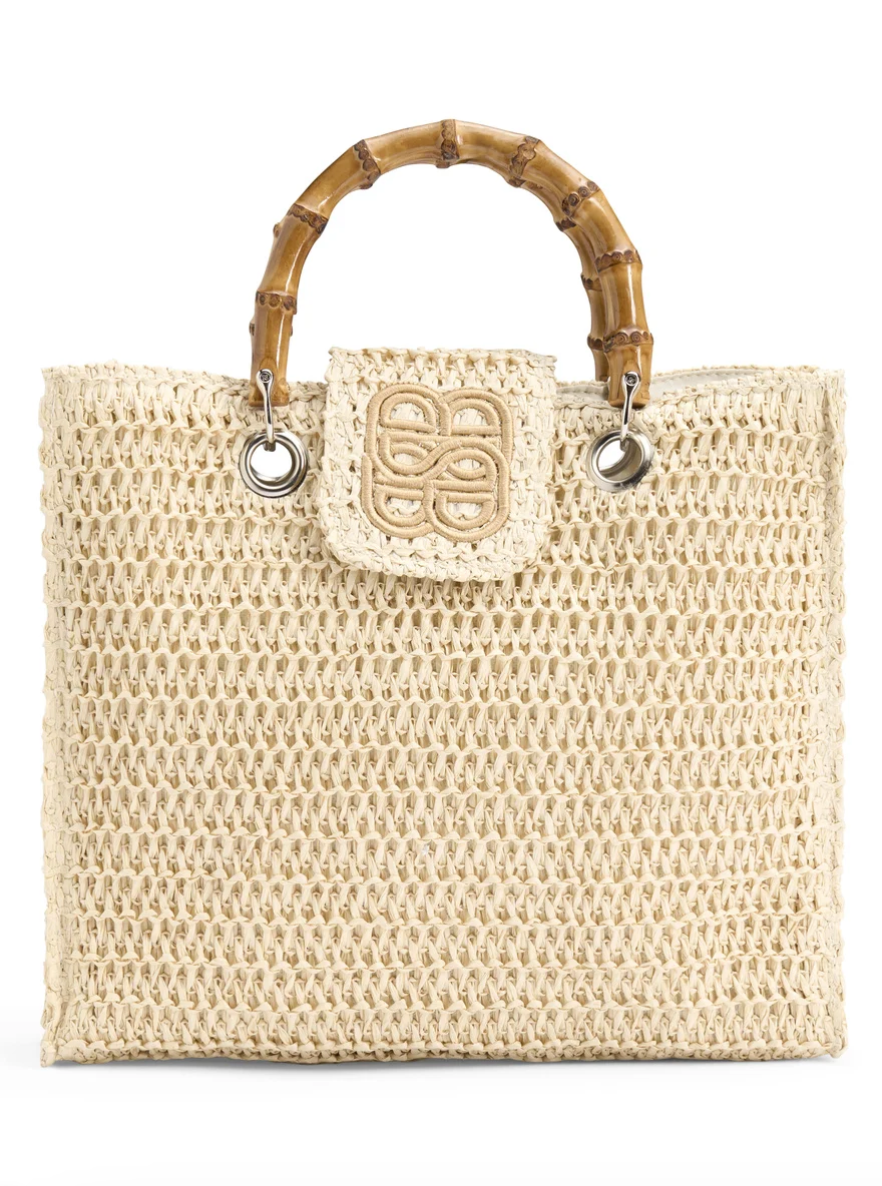 Evelyn Straw Bag Beige