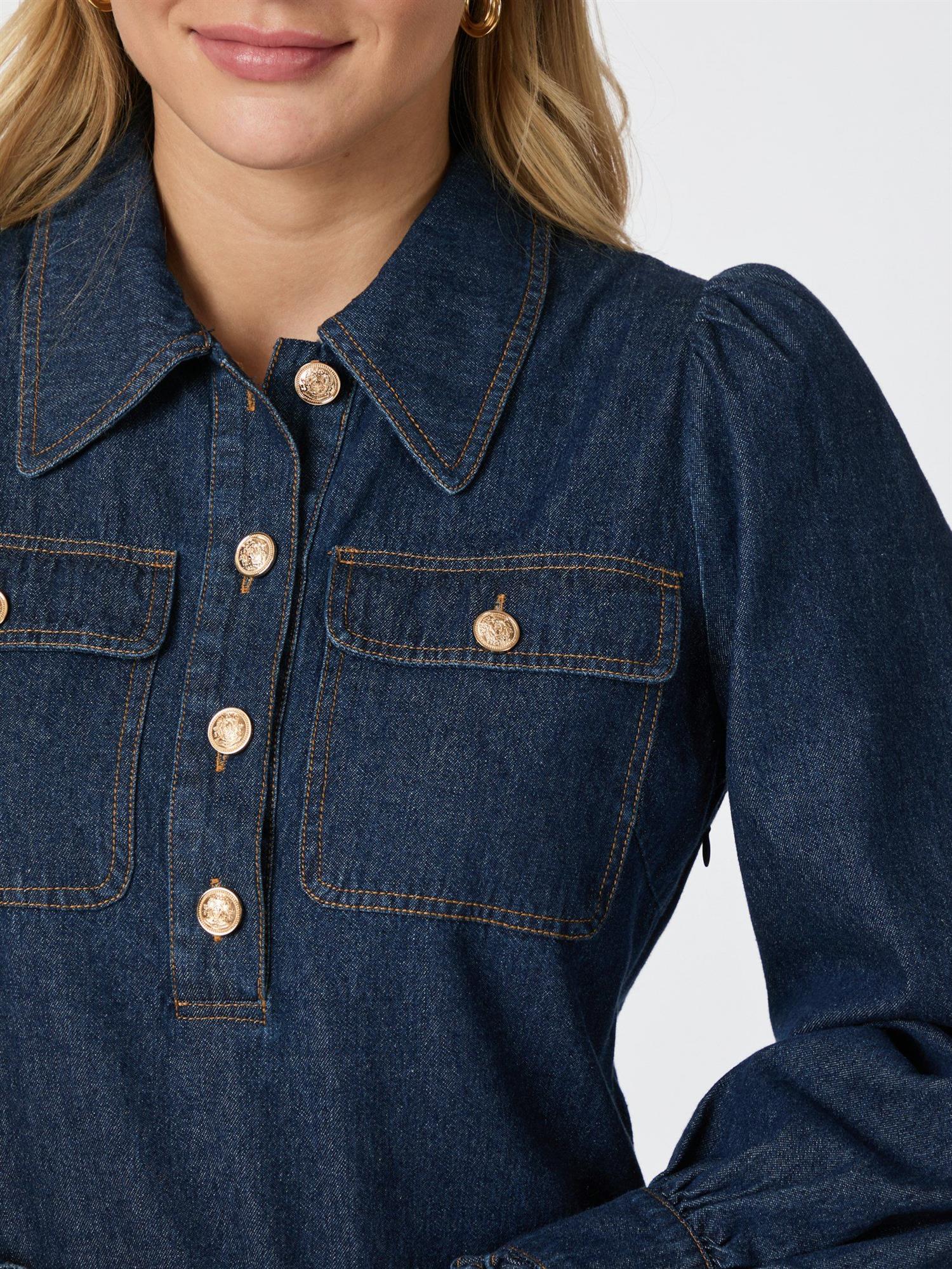 Nikko Denim Dress Blue