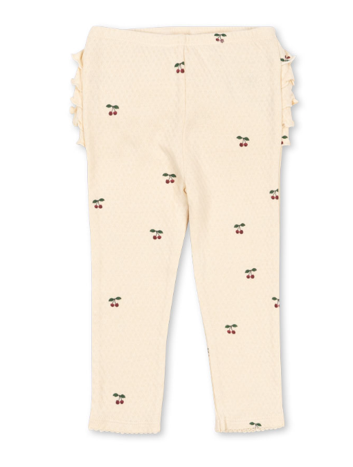 Sui Frill Pants Gots Cherry