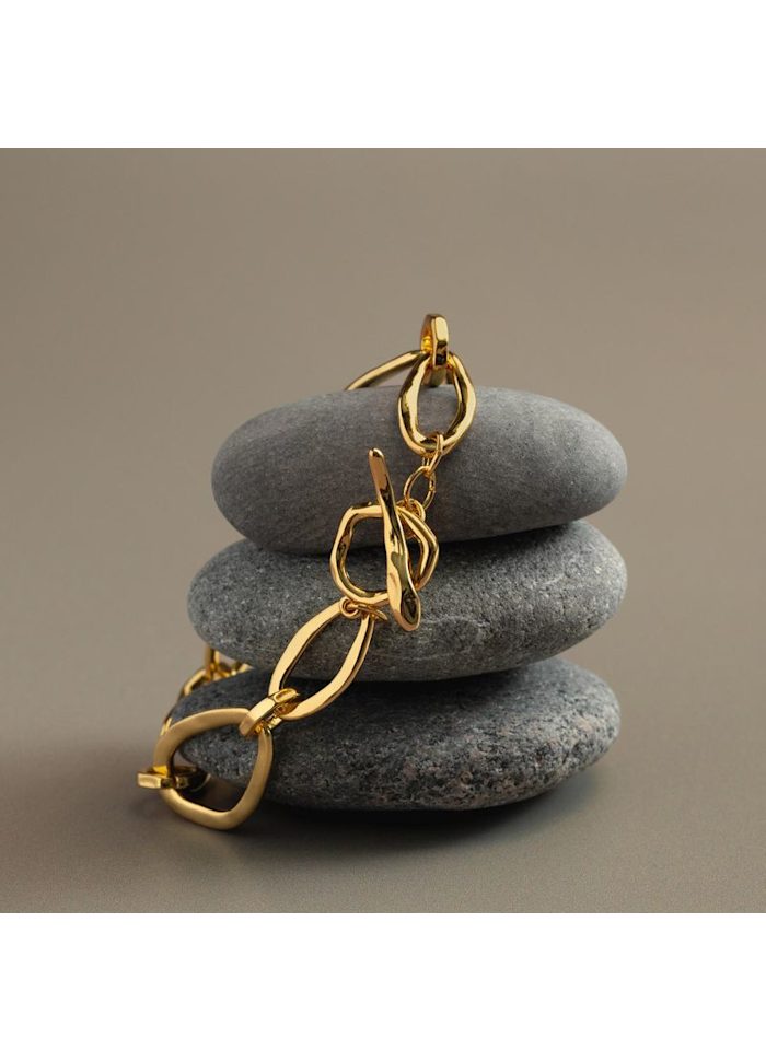 Organic Link Chain T-Bar Bracelet