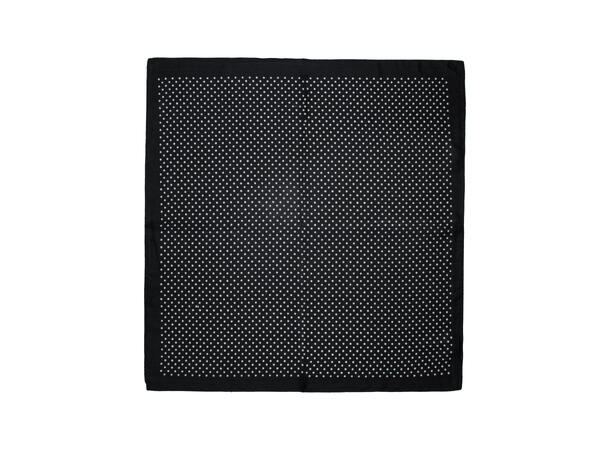 Skjerf Prikker 65x65 Sort