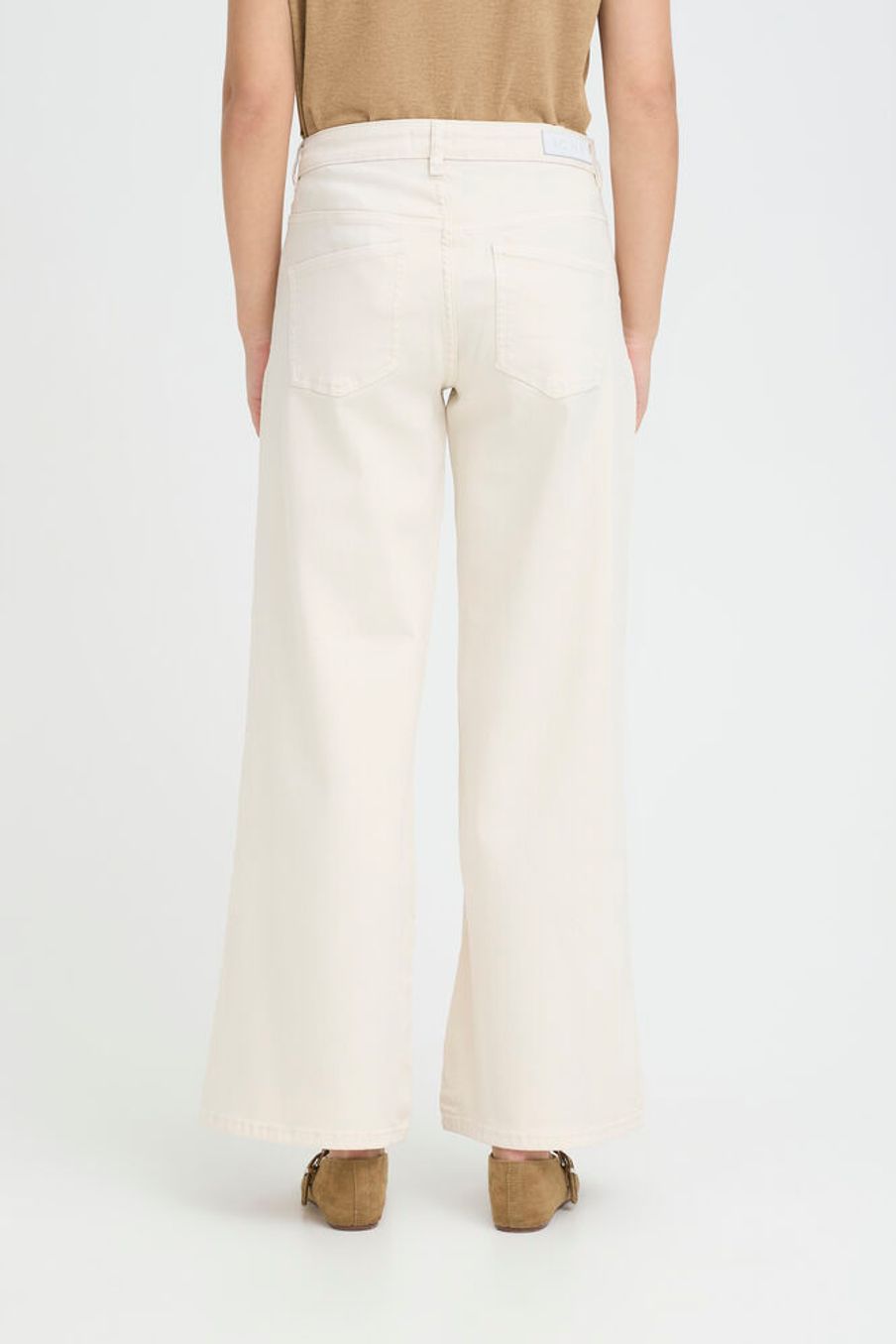 Ziggy Wide Pant Birch White