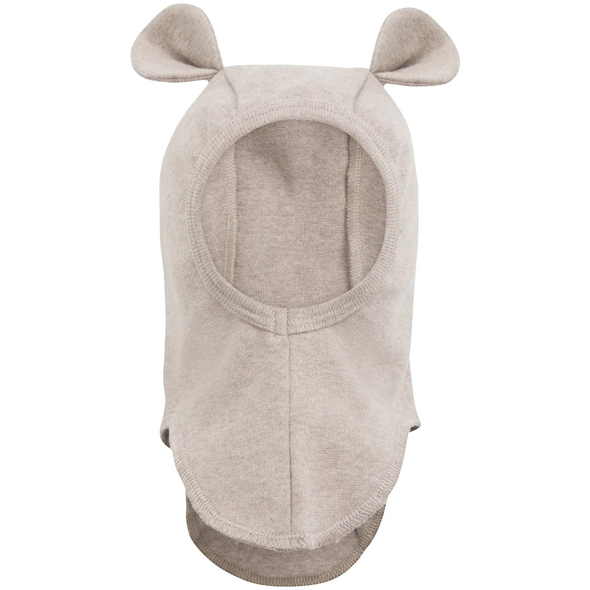 Balaclava Ears Cotton Rib Camel Melange