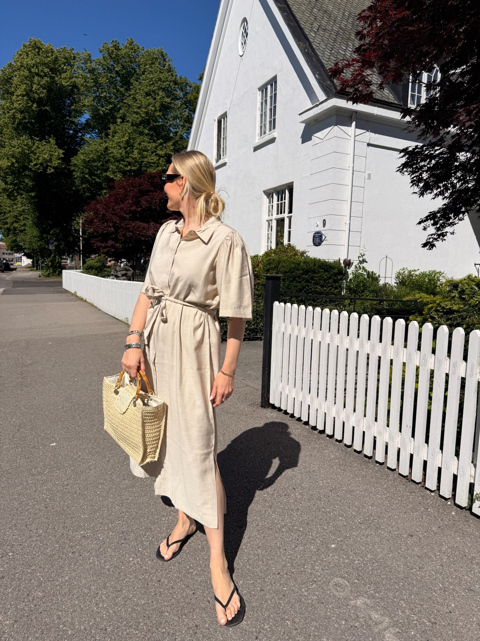 Mena Dress Sand Melange