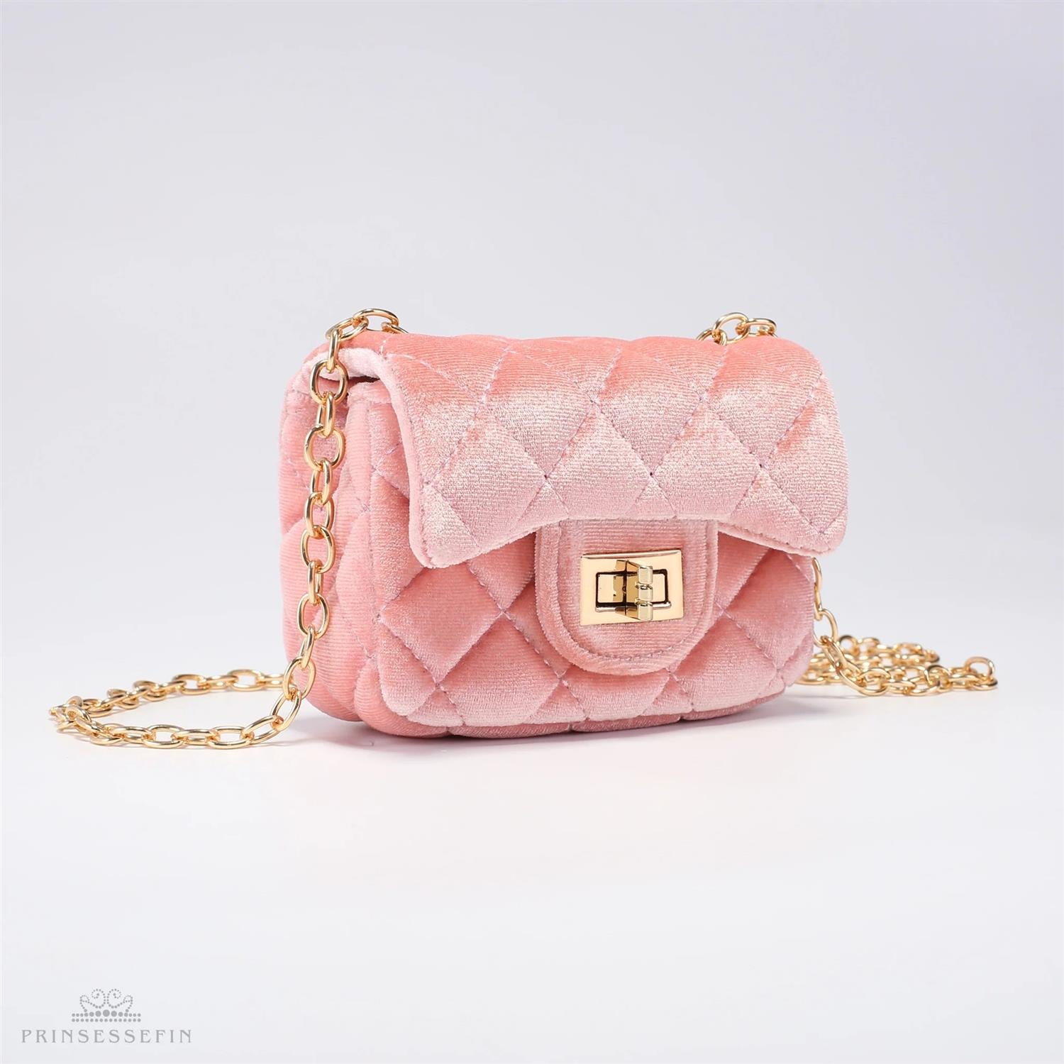 Isadora Velvet Handbag Pink - Small