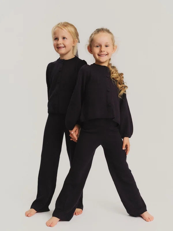 KIDS Tiril Merino Pants Navy