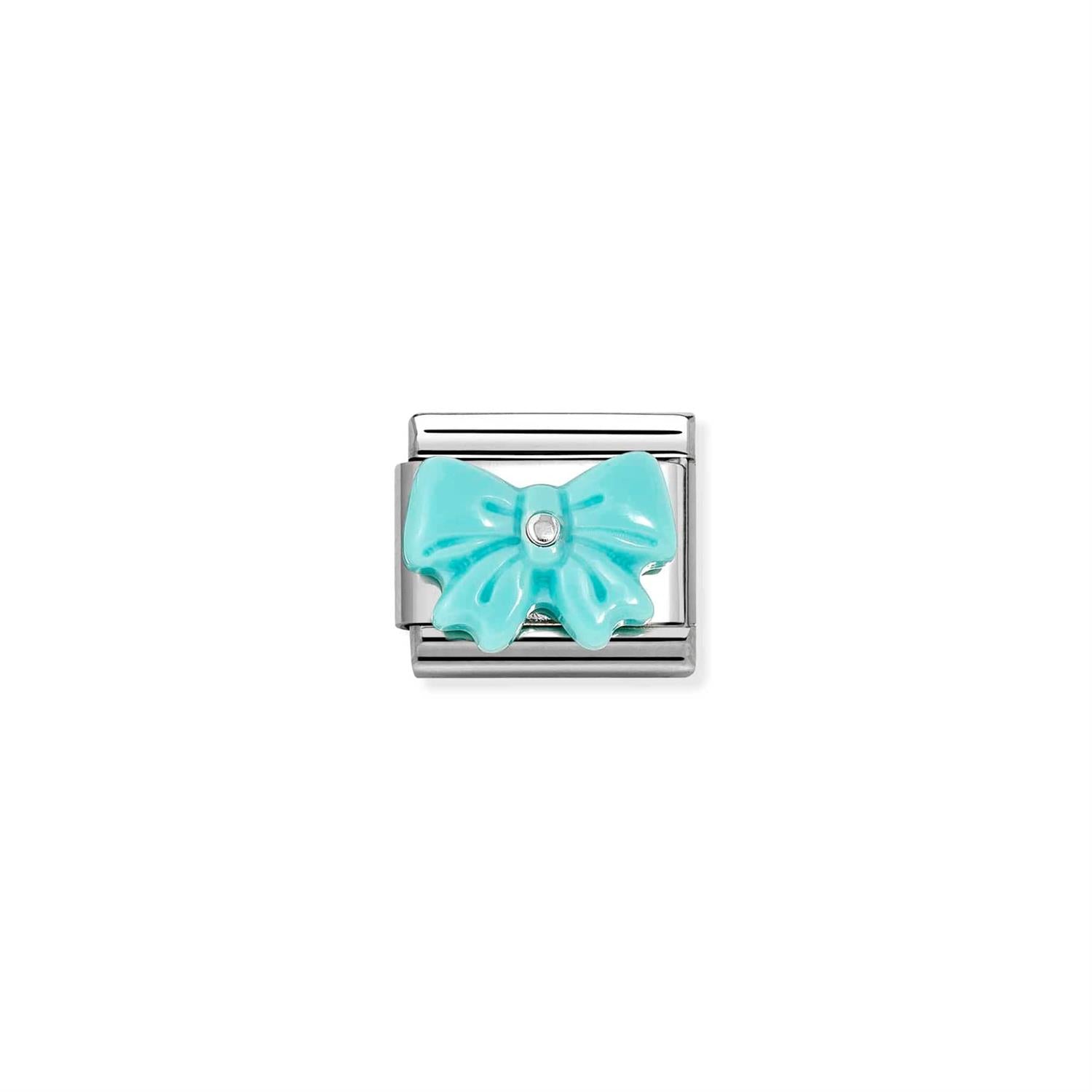 Turquise Resin Bow