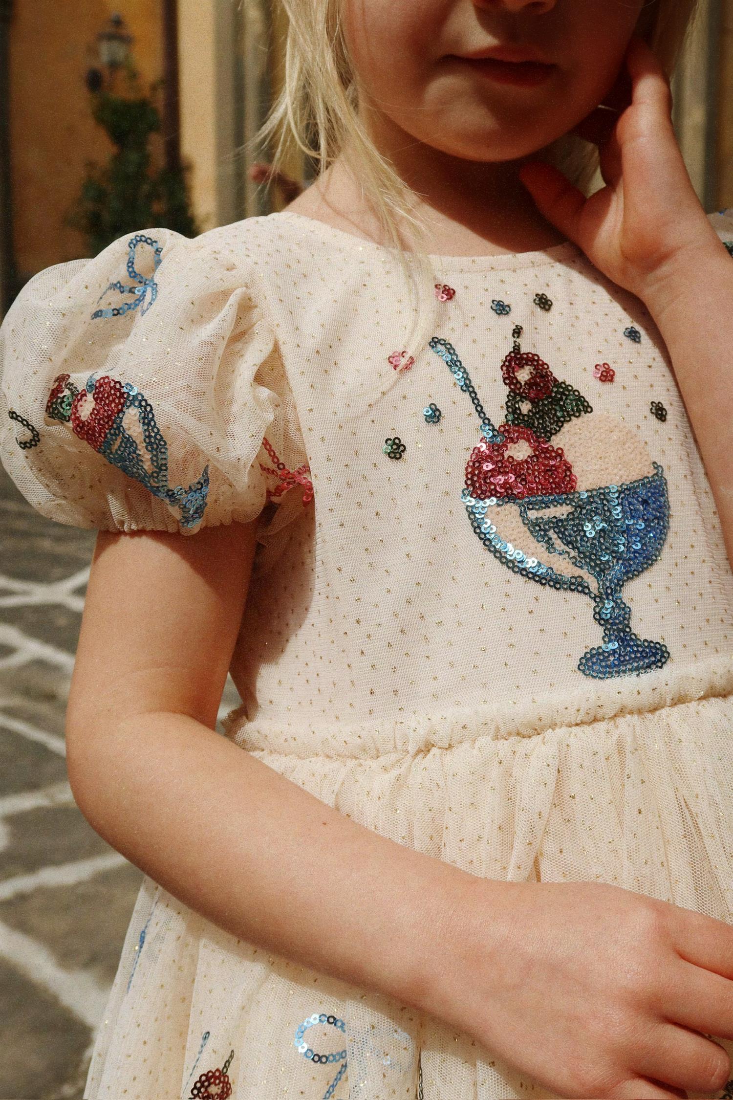 Yvonne Puff Dress Gelato