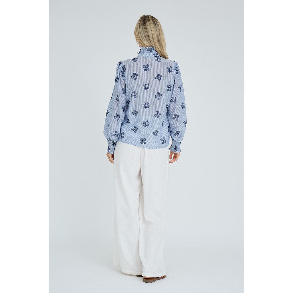 Clova Shirt Blue White